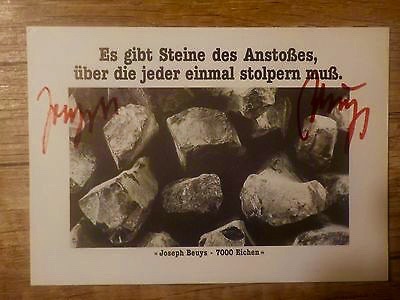 Joseph-Beuys-handsignierte-Karte-Steine-des-Anstoßes