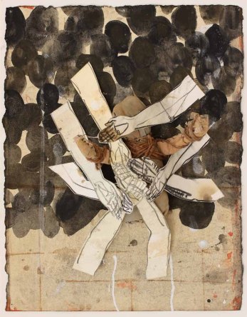 caren-van-herwaarden_the_present_2016_collage-papier-gouache-aquarel-conte-touw-oude_lakens